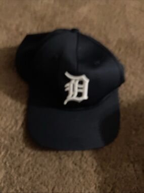 MLB Black Cap with White Script Logo